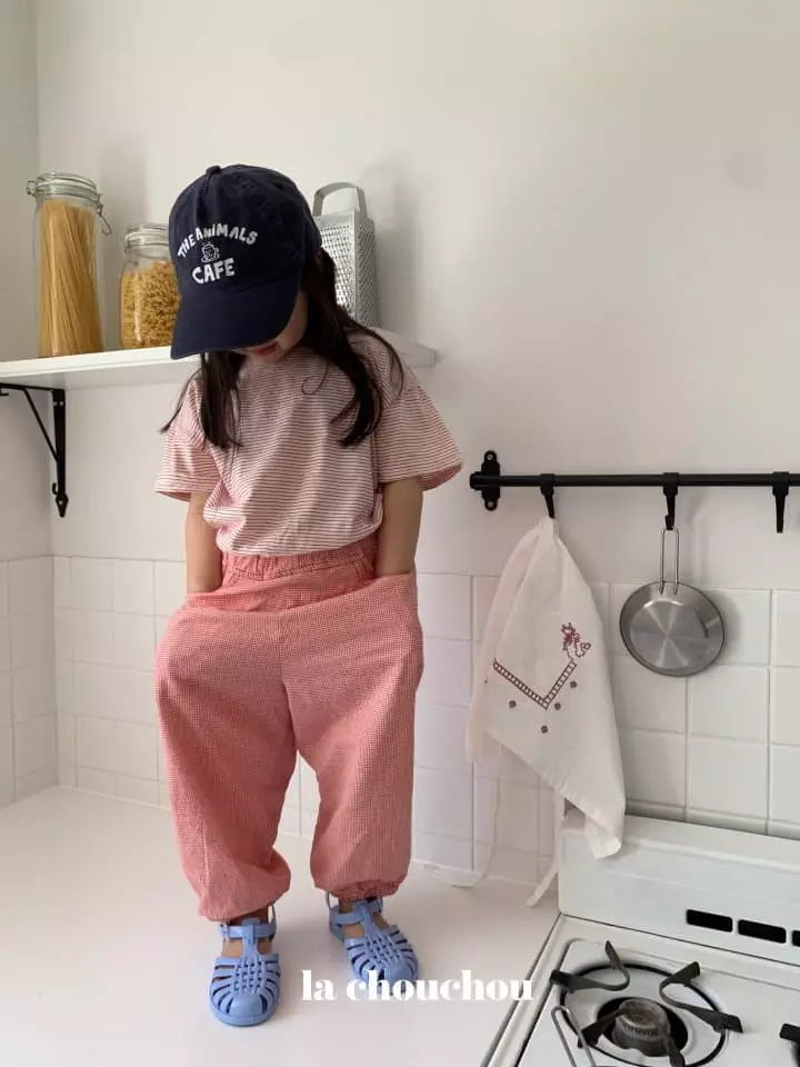 La Chouchou - Korean Children Fashion - #kidsshorts - Check Pants