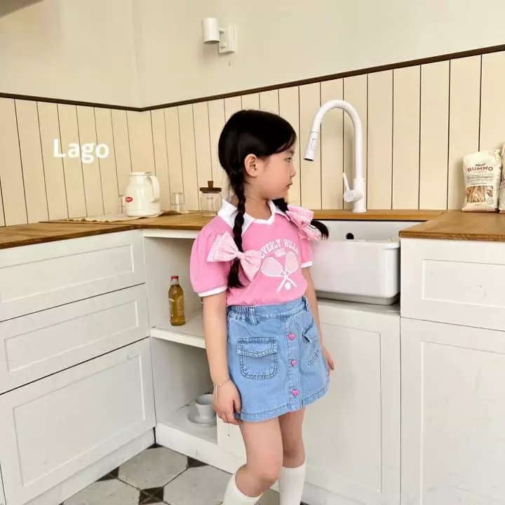 Lago - Korean Children Fashion - #childofig - Tennis Collar Tee - 4