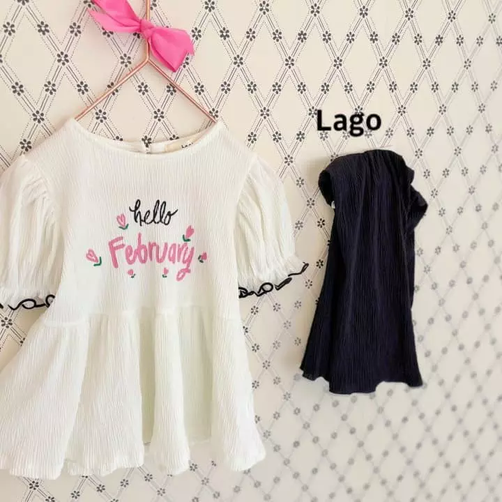 Lago - Korean Children Fashion - #childofig - Hug Pleats Top Bottom Set - 11