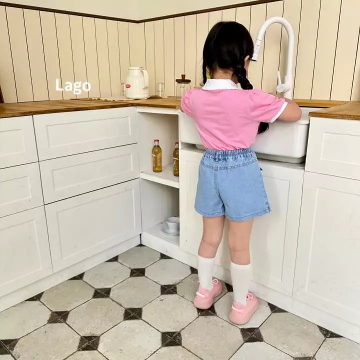 Lago - Korean Children Fashion - #childrensboutique - Tennis Collar Tee - 5