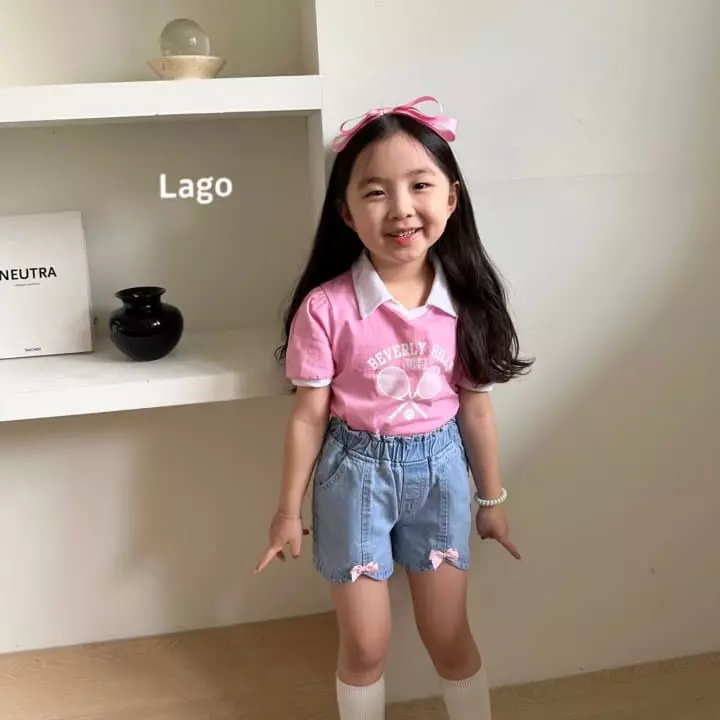Lago - Korean Children Fashion - #kidsshorts - Tennis Collar Tee - 9