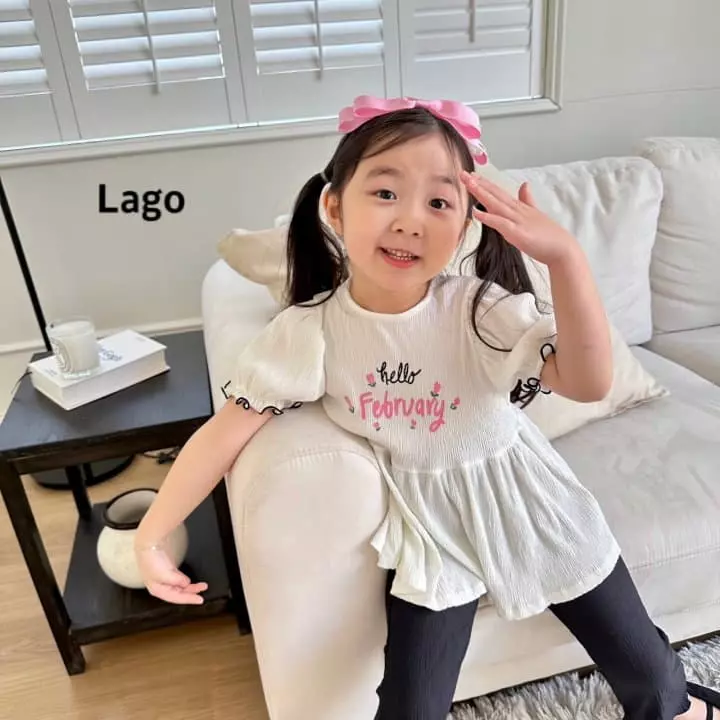 Lago - Korean Children Fashion - #Kfashion4kids - Hug Pleats Top Bottom Set - 4