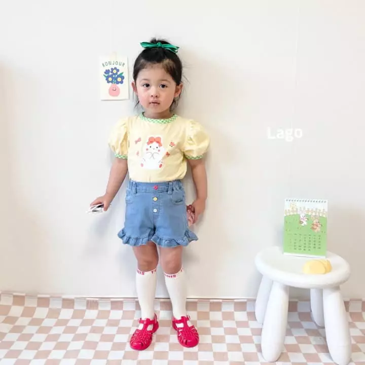 Lago - Korean Children Fashion - #prettylittlegirls - Frill Span Pants - 10
