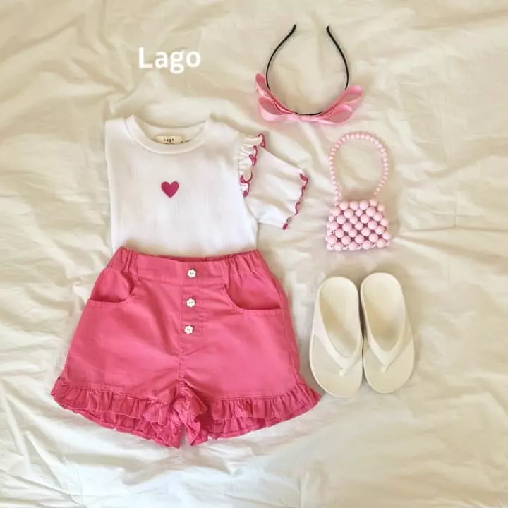 Lago - Korean Children Fashion - #toddlerclothing - Frill Color Pants - 11