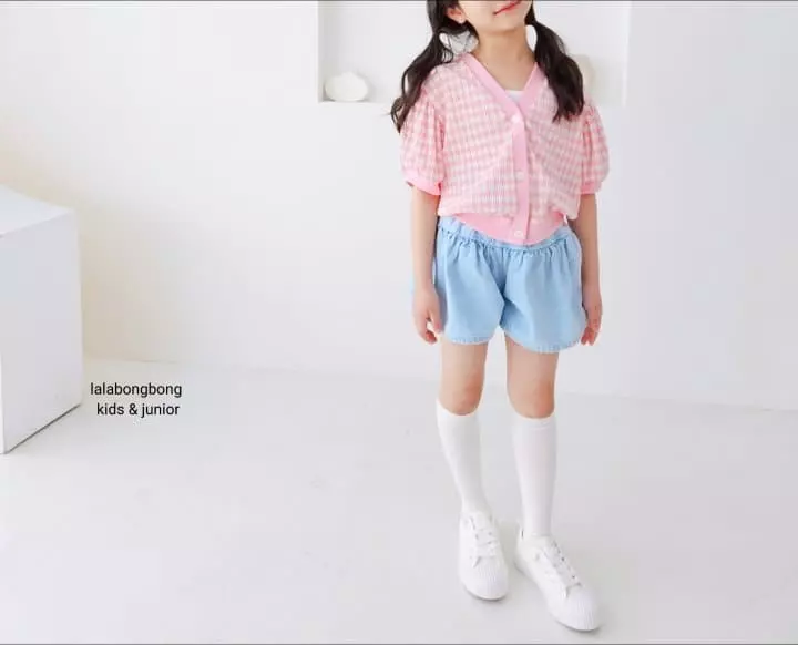 Lalabongbong - Korean Children Fashion - #Kfashion4kids - Denim Shirring Shorts - 11
