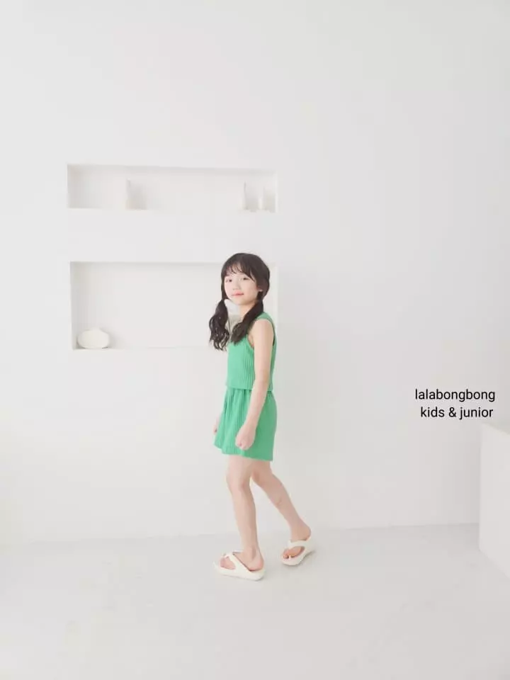 Lalabongbong - Korean Children Fashion - #kidsshorts - Twist Top Bottom Set - 11