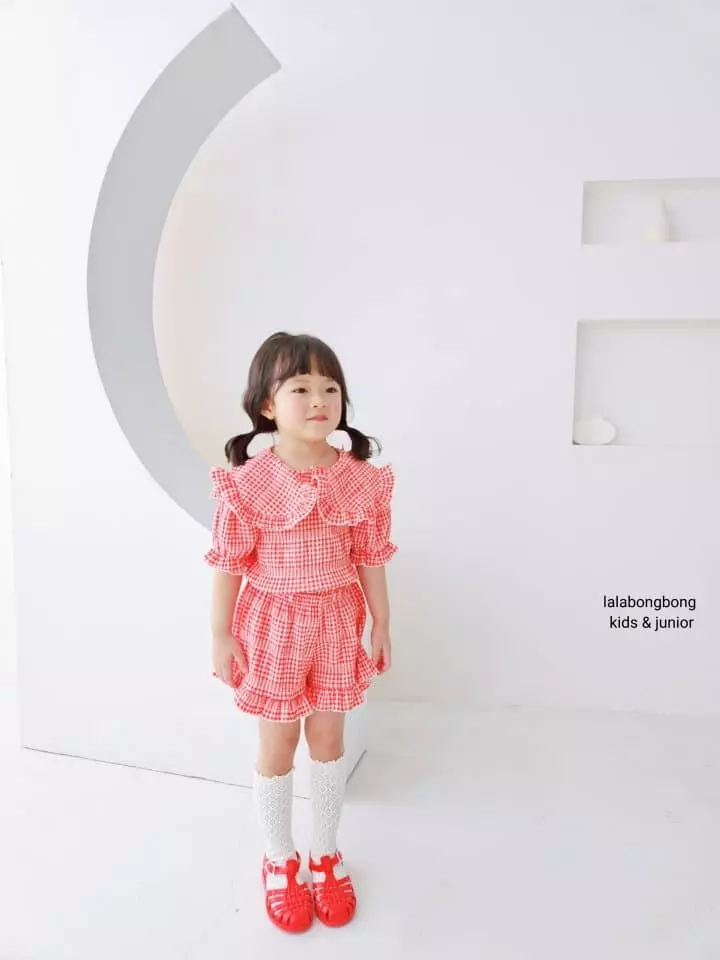 Lalabongbong - Korean Children Fashion - #kidzfashiontrend - Daldal Top Bottom Set - 11