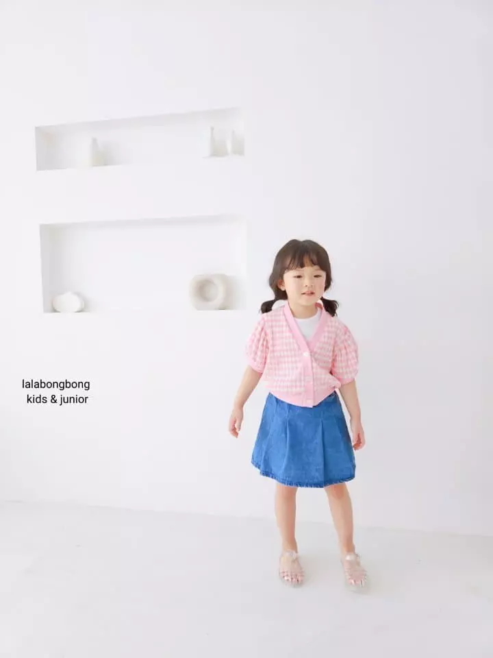Lalabongbong - Korean Children Fashion - #kidzfashiontrend - Denim Pintuck Shorts - 9