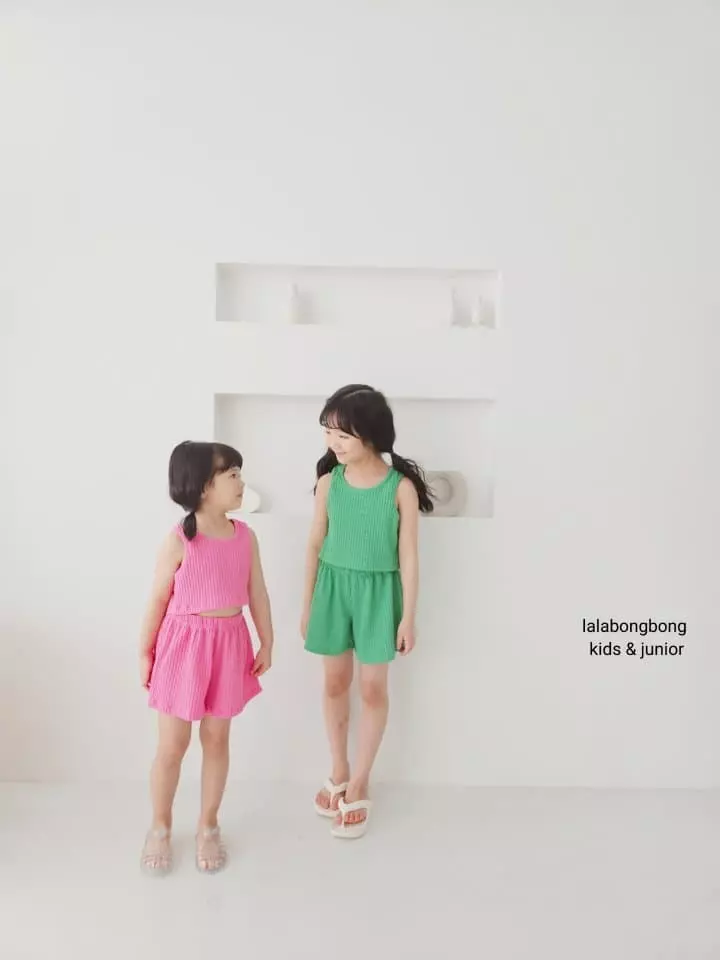 Lalabongbong - Korean Children Fashion - #minifashionista - Twist Top Bottom Set