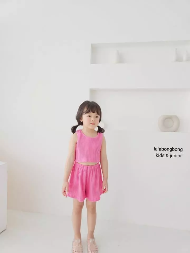 Lalabongbong - Korean Children Fashion - #stylishchildhood - Twist Top Bottom Set - 5