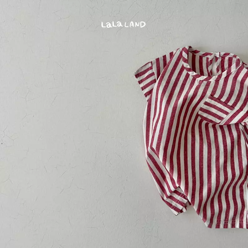 Lalaland - Korean Baby Fashion - #babyboutique - Bebe Stripes Shorts Bodysuit - 11