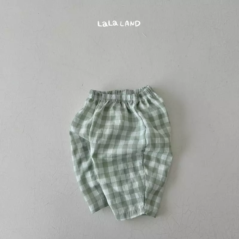 Lalaland - Korean Baby Fashion - #babyboutiqueclothing - Chch Check Pants - 6