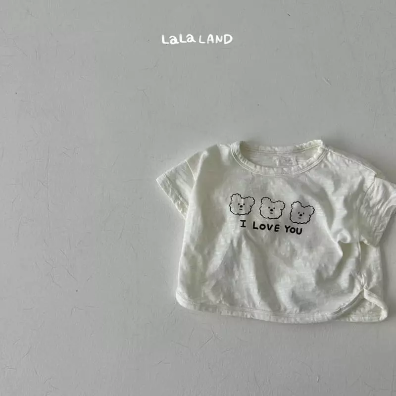 Lalaland - Korean Baby Fashion - #babyclothing - Bebe I Love You Top Bottom Set - 10