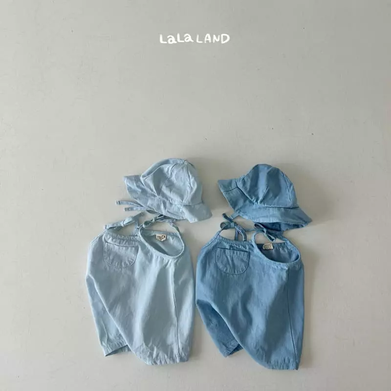 Lalaland - Korean Baby Fashion - #babygirlfashion - Bebe Hazzi Denim String Bodysuit - 4