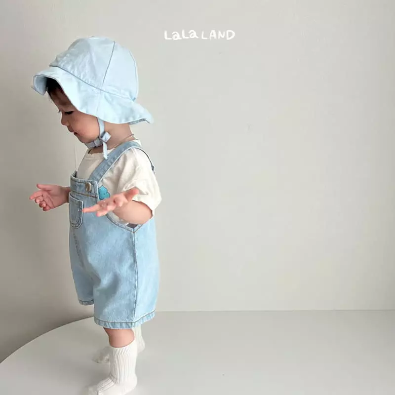 Lalaland - Korean Baby Fashion - #babyoninstagram - Bebe Summer Dneim Dungarees - 6