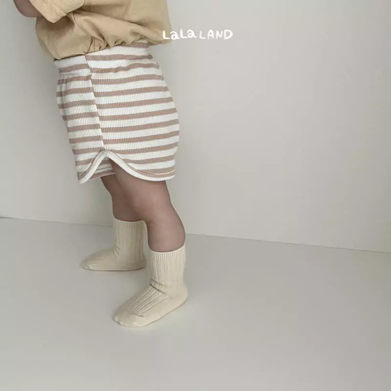 Lalaland - Korean Baby Fashion - #babyootd - Bebe Waffle Pants - 3