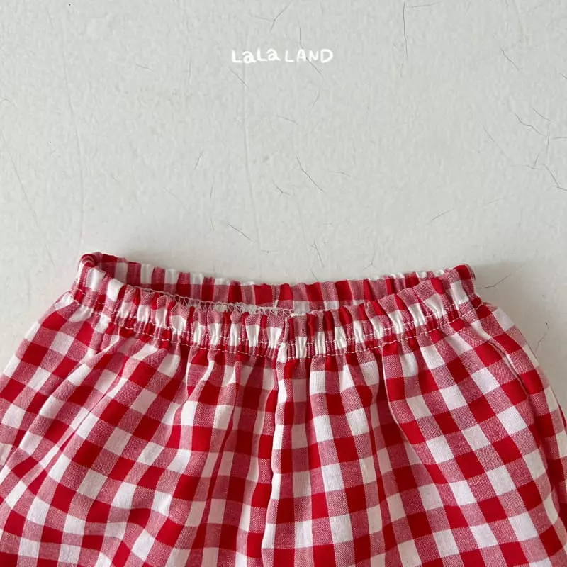 Lalaland - Korean Baby Fashion - #babyoutfit - Bebe Check Shorts - 6