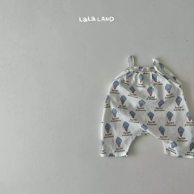 Lalaland - Korean Baby Fashion - #babyoutfit - Bebe Lala Corn Overalls - 5