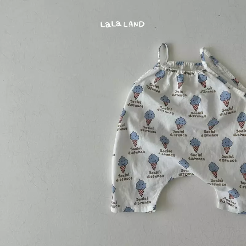 Lalaland - Korean Baby Fashion - #babyoutfit - Bebe Lala Corn Overalls - 6