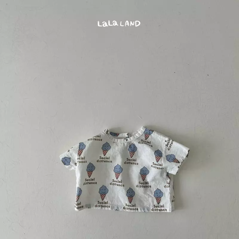 Lalaland - Korean Baby Fashion - #babyoutfit - Bebe Lala Corn Top Bottom Set - 5