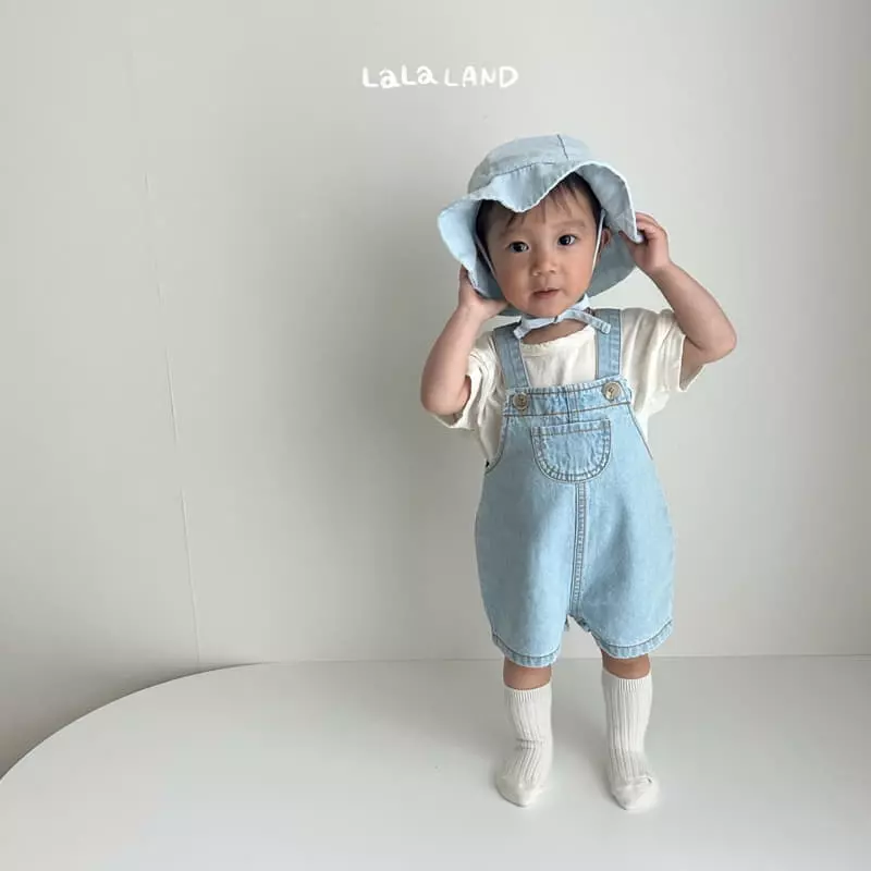 Lalaland - Korean Baby Fashion - #onlinebabyboutique - Bebe Summer Dneim Dungarees - 11