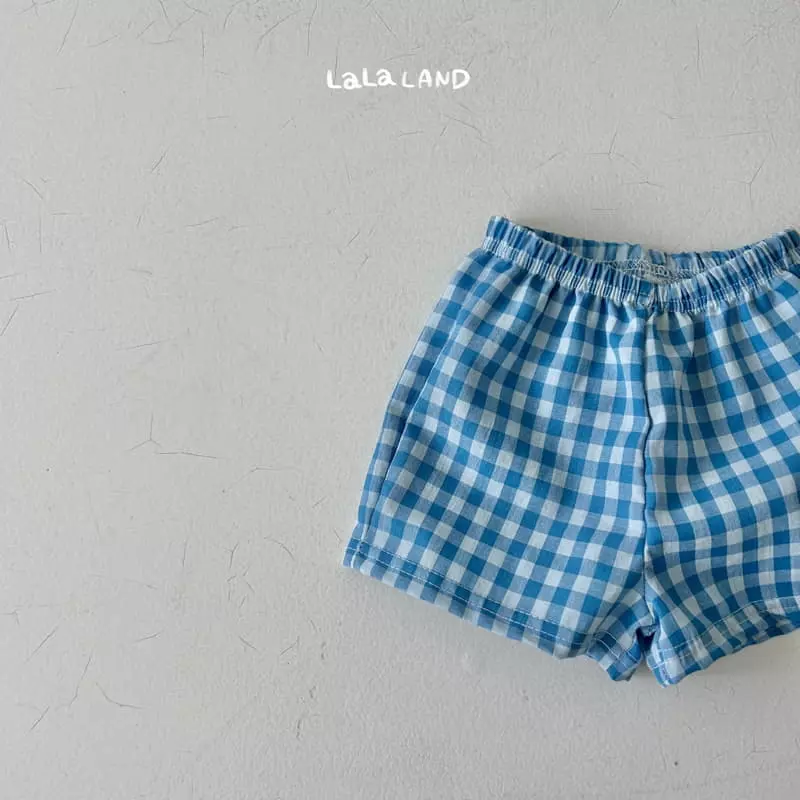 Lalaland - Korean Baby Fashion - #onlinebabyshop - Bebe Check Shorts - 10