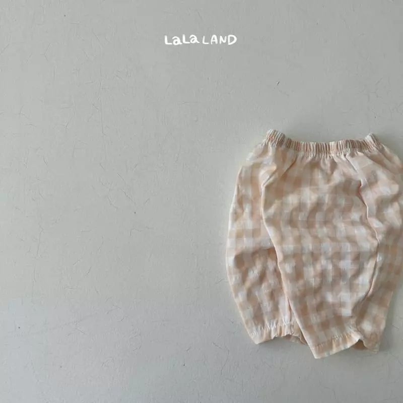 Lalaland - Korean Baby Fashion - #onlinebabyshop - Chch Check Pants - 3