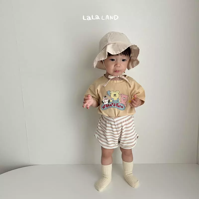 Lalaland - Korean Baby Fashion - #smilingbaby - Bebe Waffle Pants - 9
