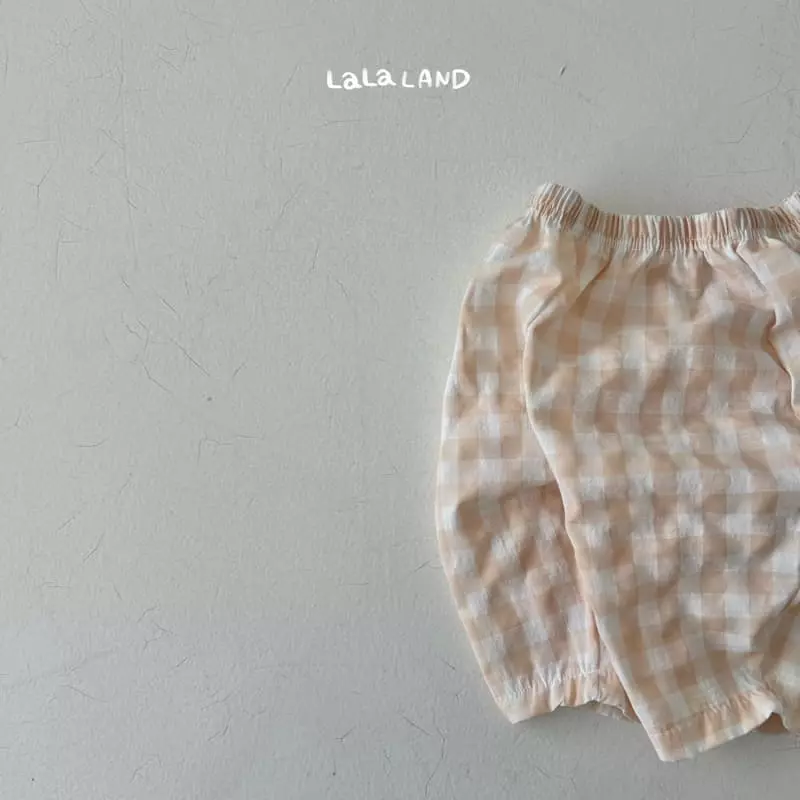 Lalaland - Korean Baby Fashion - #onlinebabyshop - Chch Check Pants - 4
