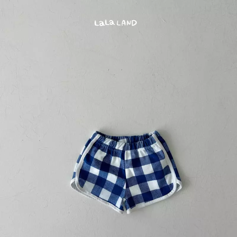 Lalaland - Korean Children Fashion - #kidzfashiontrend - Terry Check Pants - 4