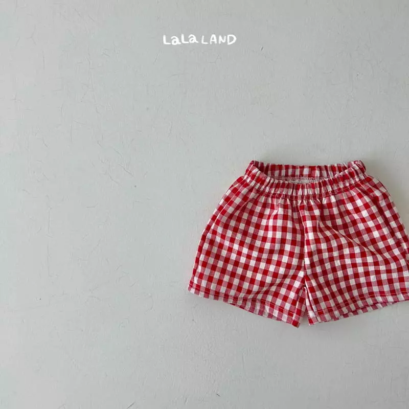 Lalaland - Korean Children Fashion - #childofig - Check Shorts - 7