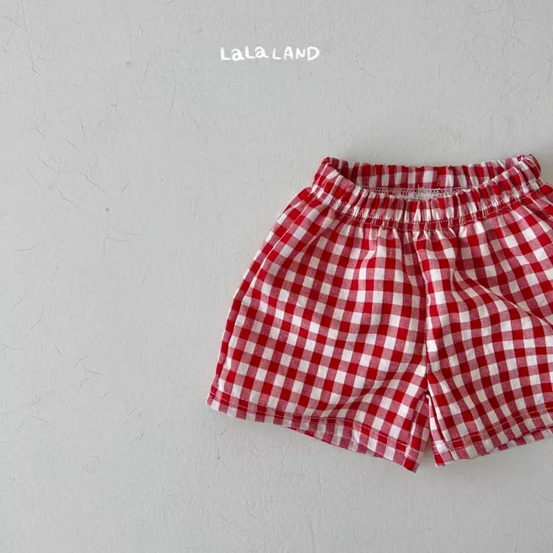 Lalaland - Korean Children Fashion - #childofig - Check Shorts - 8
