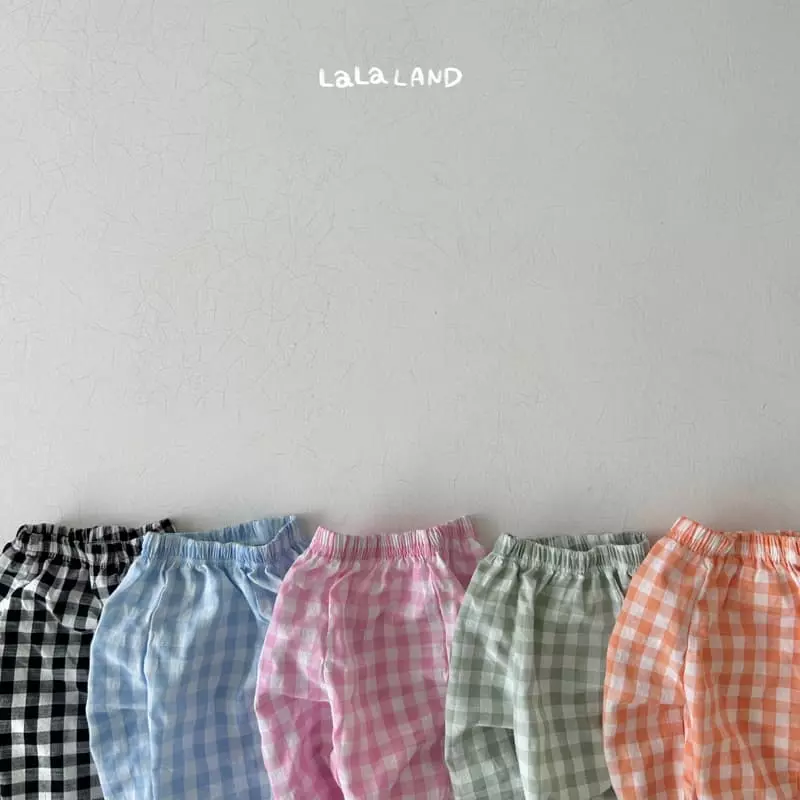 Lalaland - Korean Children Fashion - #prettylittlegirls - Check Pants - 4