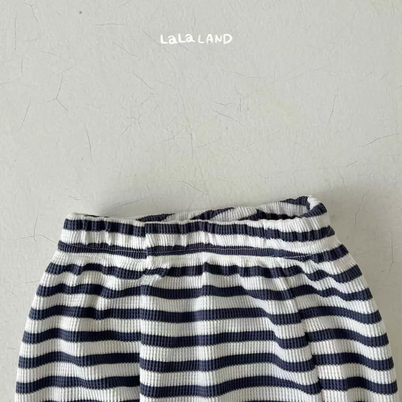 Lalaland - Korean Children Fashion - #childrensboutique - Waffle Stripes Pants - 7