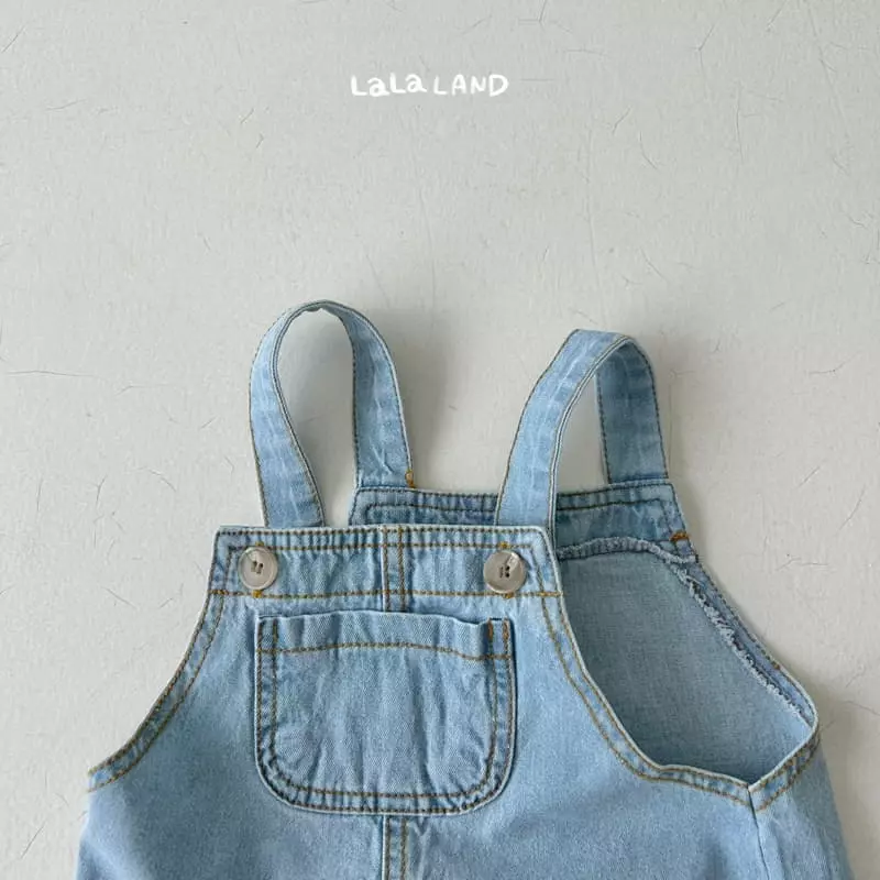 Lalaland - Korean Children Fashion - #designkidswear - Summer Denim Dungarees - 4