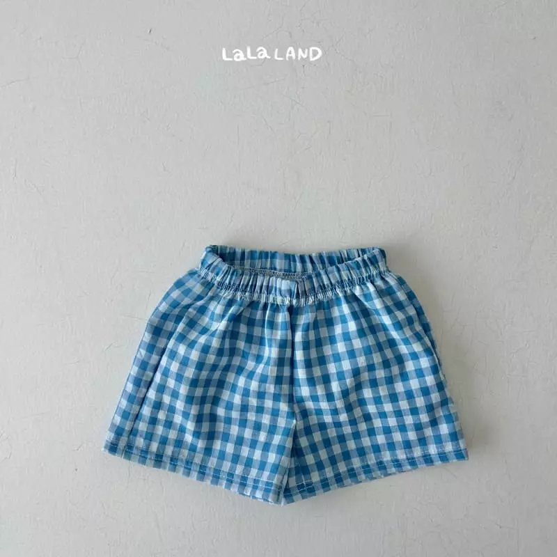 Lalaland - Korean Children Fashion - #fashionkids - Check Shorts - 12