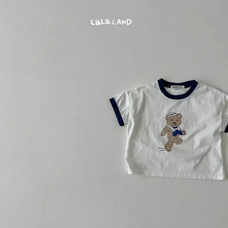 Lalaland - Korean Children Fashion - #kidsshorts - Marine Bear Tee - 7