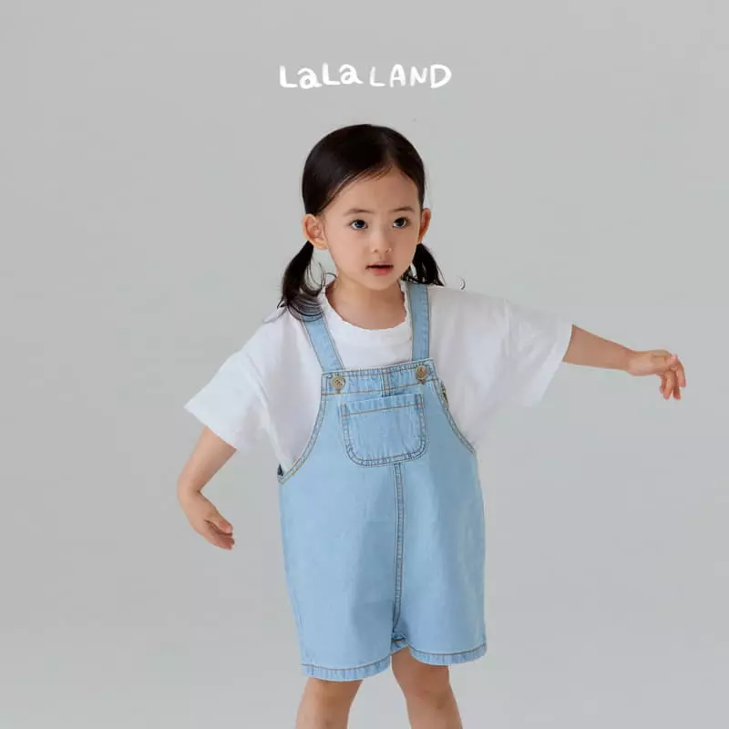 Lalaland - Korean Children Fashion - #kidsstore - Summer Denim Dungarees - 7