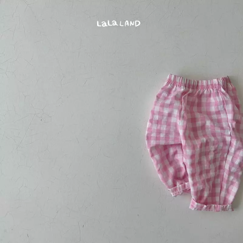 Lalaland - Korean Children Fashion - #kidzfashiontrend - Check Pants - 12