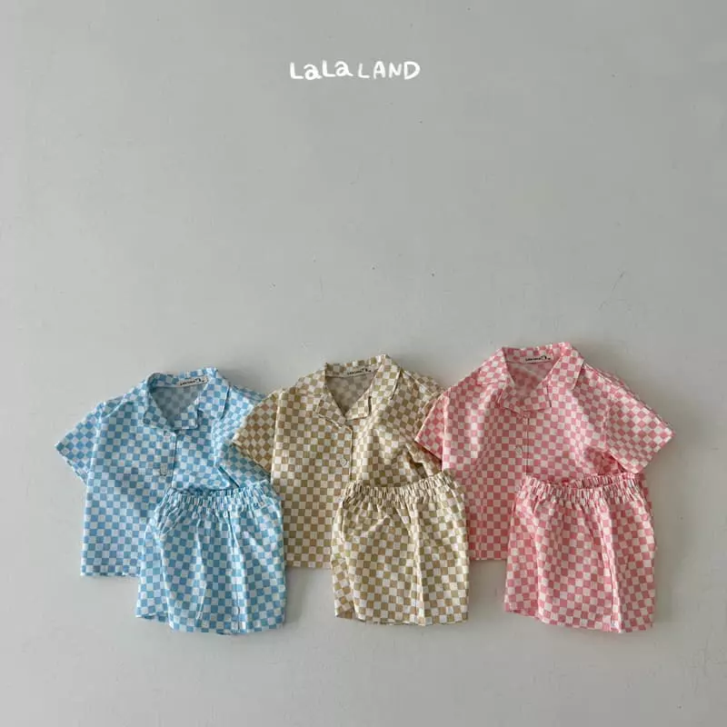 Lalaland - Korean Children Fashion - #kidzfashiontrend - Puzzle Shirts Set - 2