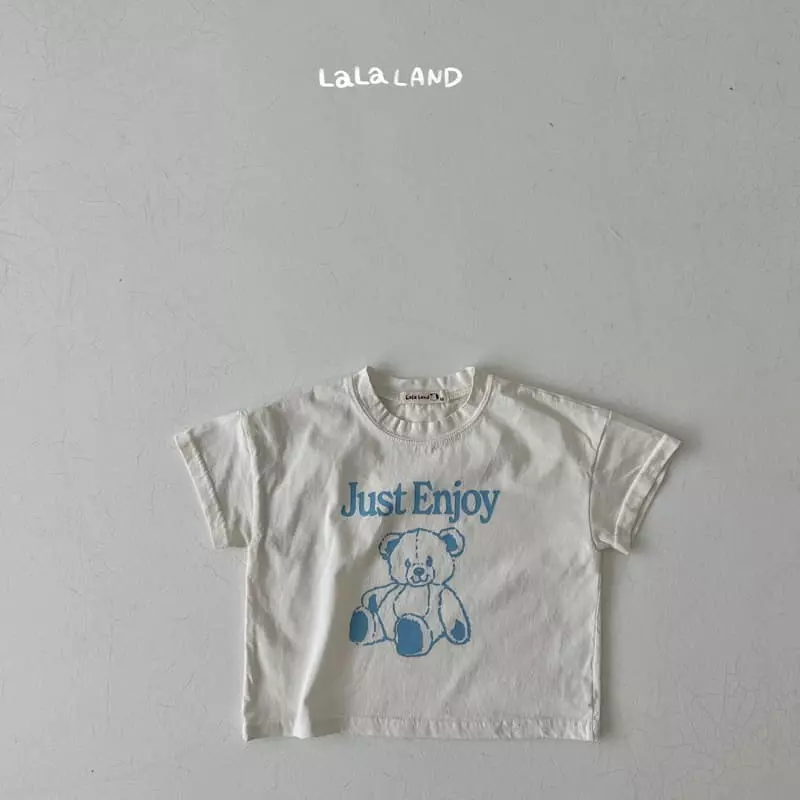 Lalaland - Korean Children Fashion - #littlefashionista - Enjoy Tee - 4