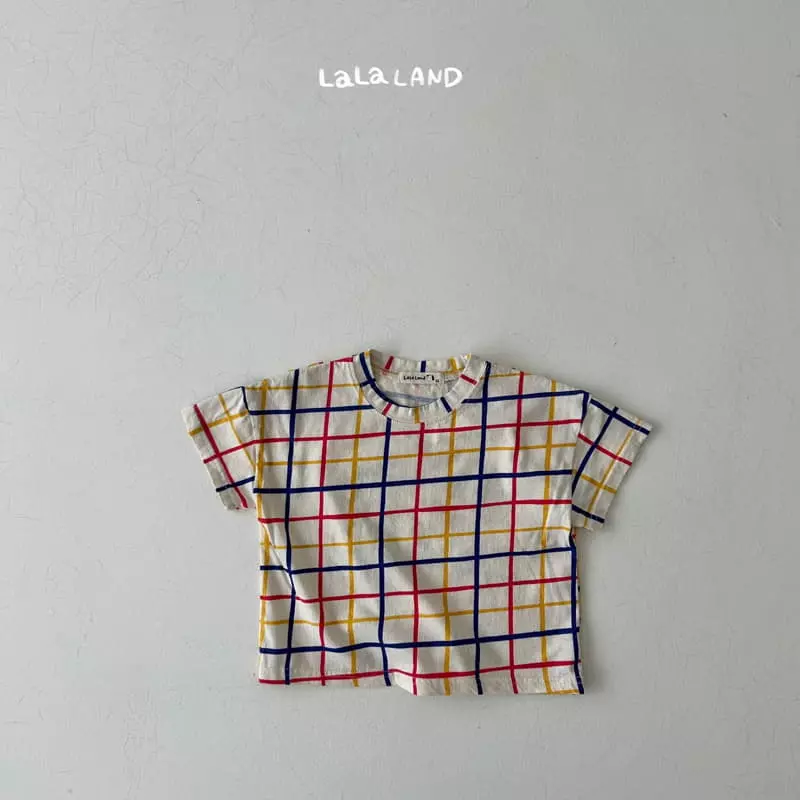 Lalaland - Korean Children Fashion - #minifashionista - Topic Check Tee - 12
