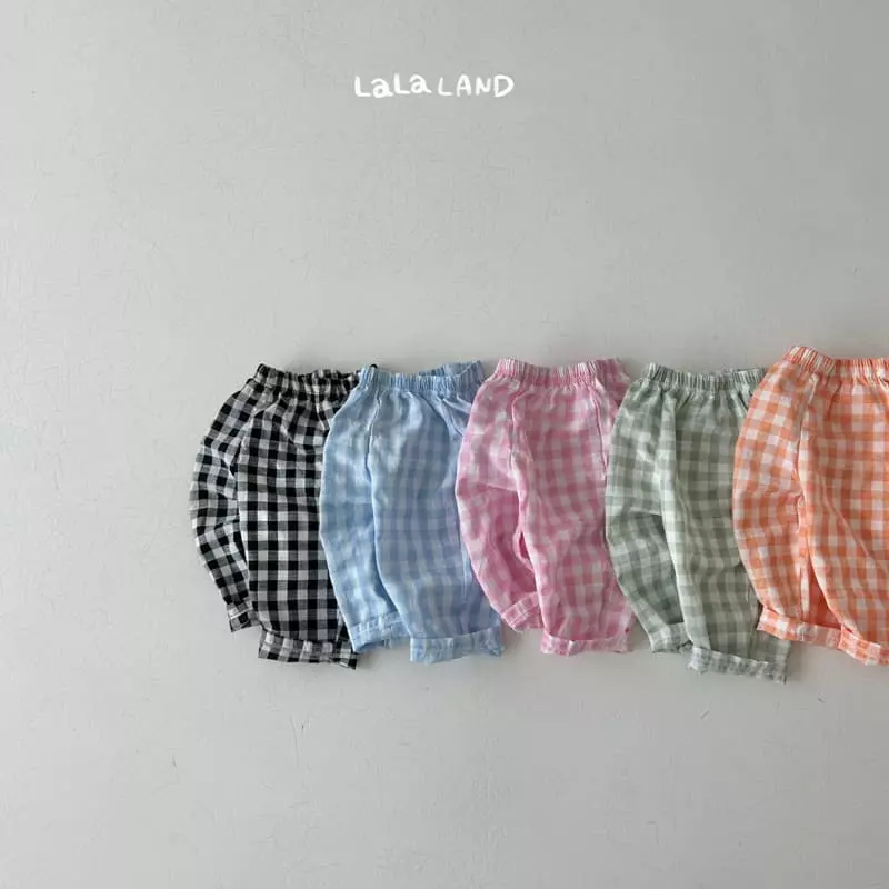 Lalaland - Korean Children Fashion - #minifashionista - Check Pants - 2
