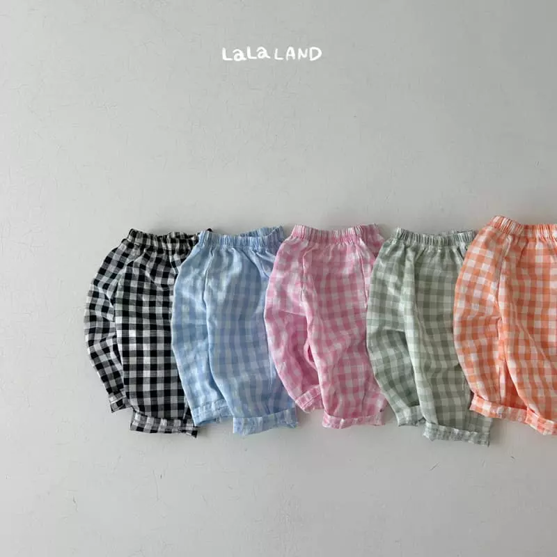 Lalaland - Korean Children Fashion - #prettylittlegirls - Check Pants - 3