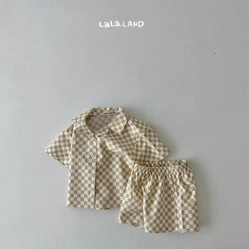 Lalaland - Korean Children Fashion - #stylishchildhood - Puzzle Shirts Set - 10