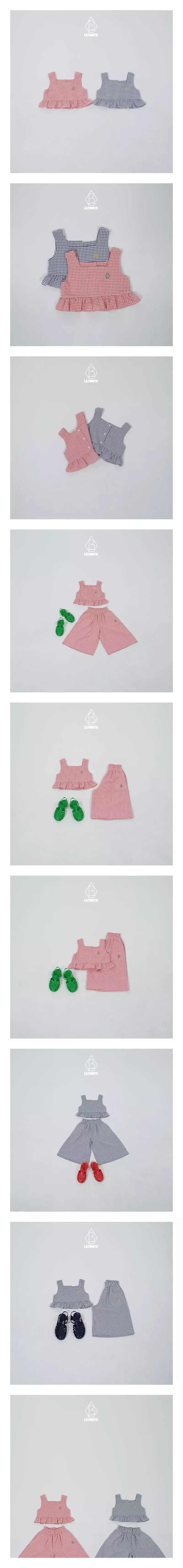 Lilybooth - Korean Children Fashion - #kidsshorts - Check Bustier