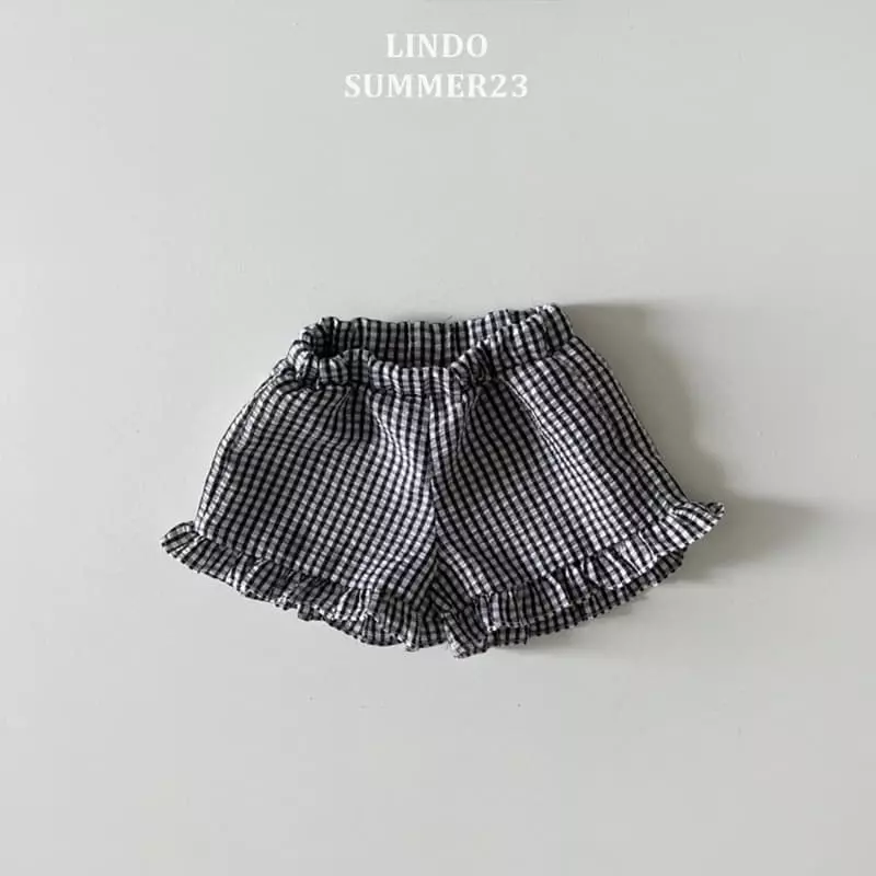 Lindo - Korean Children Fashion - #fashionkids - Check Frill Shorts - 2
