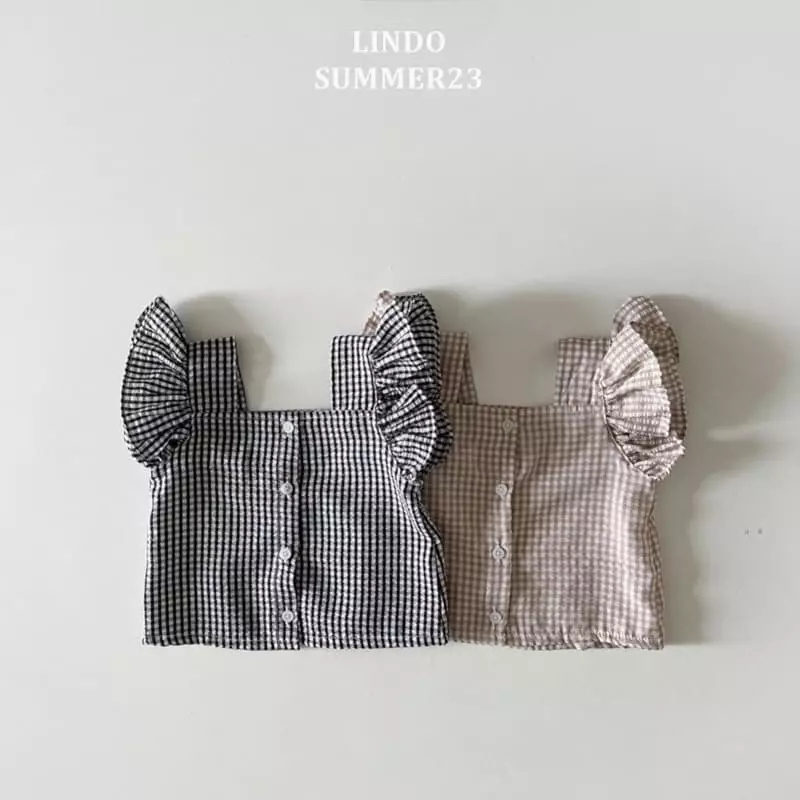 Lindo - Korean Children Fashion - #fashionkids - Nana Check Blouse