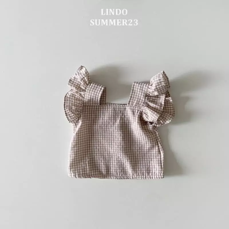 Lindo - Korean Children Fashion - #kidsshorts - Nana Check Blouse - 2