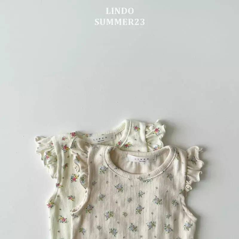 Lindo - Korean Children Fashion - #kidsshorts - Flower Jena Frill Tee - 2